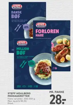 Meny Steff houlberg middagsretter tilbud