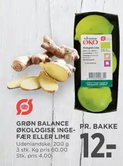 Meny Grøn balance økologisk inge- fær eller lime tilbud