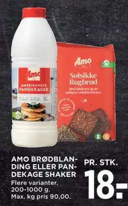 Meny Amo brødblan- ding eller pan- dekage shaker tilbud