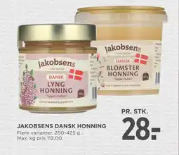 Meny Jakobsens dansk honning tilbud