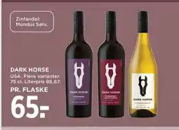 Meny Dark horse tilbud