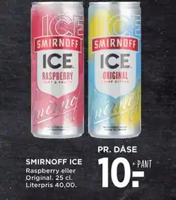 Meny Smirnoff ice tilbud