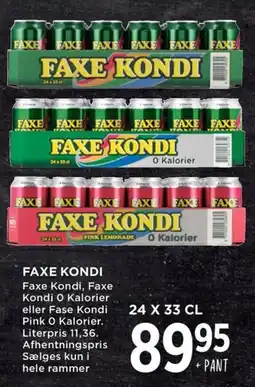 Meny Faxe kondi tilbud