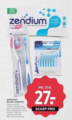 Meny Zendium eller jordan tilbud