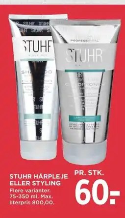 Meny Stuhr hårpleje eller styling tilbud