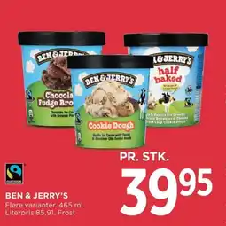 Meny Ben & jerry's tilbud