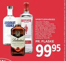 Meny Spiritusmarked tilbud