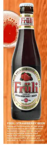 Meny Früli strawberry beer tilbud