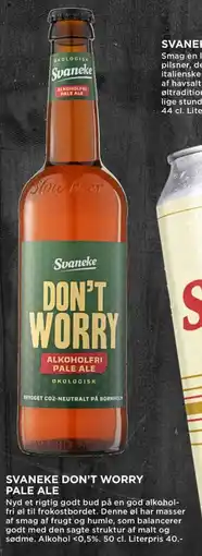 Meny Svaneke don't worry pale ale tilbud