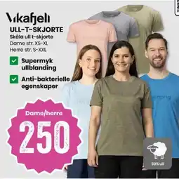 Sport Outlet Vikafjeli ull-t-skjorte skåla ull t-skjorte tilbud