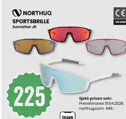 Sport Outlet Sportsbrille sunsetter jr tilbud