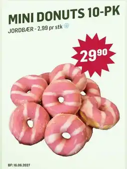 Holdbart MINI DONUTS 10-PK tilbud