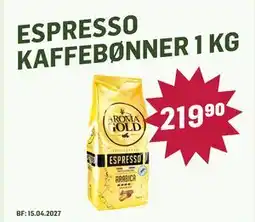 Holdbart ESPRESSO KAFFEBØNNER 1 KG tilbud