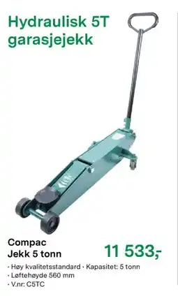 Felleskjøpet Compac Jekk 5 tonn tilbud