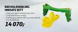 Felleskjøpet K80 Kulekobling innsats sett tilbud