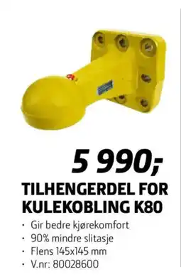 Felleskjøpet Tilhengerdel for kulekobling K80 tilbud