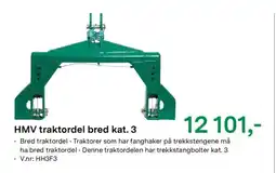 Felleskjøpet HMV traktordel bred kat. 3 tilbud