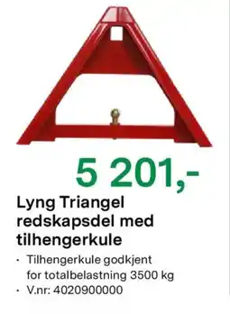 Felleskjøpet Lyng Triangel redskapsdel med tilhengerkule tilbud