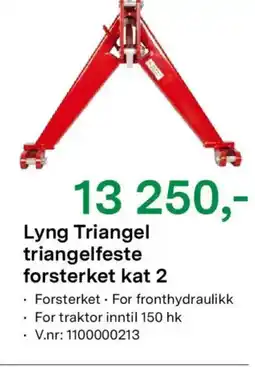Felleskjøpet Lyng Triangel triangelfeste forsterket kat 2 tilbud