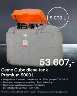 Felleskjøpet Cemo Cube dieseltank Premium tilbud