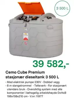 Felleskjøpet Cemo Cube Premium stasjonær dieseltank tilbud
