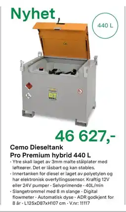 Felleskjøpet Cemo Dieseltank Pro Premium hybrid tilbud