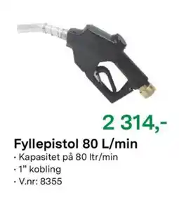 Felleskjøpet Fyllepistol 80 L/min tilbud
