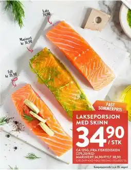 Jacobs LAKSEPORSJON MED SKINN tilbud