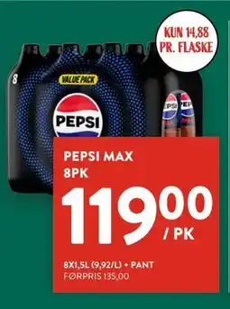 Jacobs PEPSI MAX 8PK tilbud