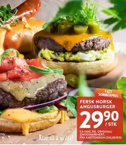 Jacobs FERSK NORSK ANGUSBURGER tilbud