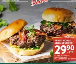 Jacobs FERSK NORSK ANGUSBURGER tilbud
