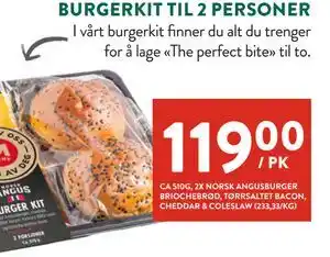Jacobs BURGERKIT TIL 2 PERSONER tilbud