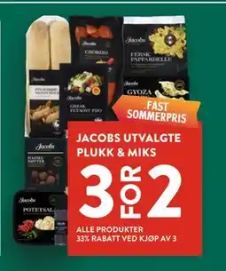Jacobs JACOBS UTVALGTE PLUKK & MIKS tilbud