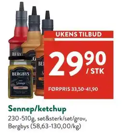 Jacobs Sennep/ketchup tilbud