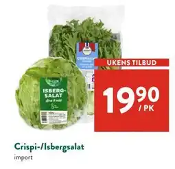 Jacobs Crispi-/Isbergsalat tilbud