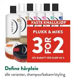 Jacobs Define hårpleie tilbud