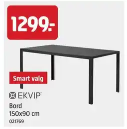 Jula Bord 150x90 cm tilbud