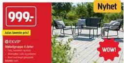 Jula Møbelgruppe 4 deler tilbud
