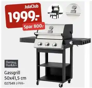 Gassgrill 50x41,5 cm, Medlemspris