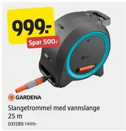 Jula Slangetrommel med vannslange 25 m tilbud