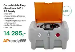 Felleskjøpet Cemo Mobile Easy dieseltank 440 L AP Ready tilbud