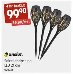Jula Solcellebelysning LED 21 cm, Medlemspris tilbud