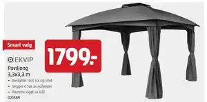 Paviljong 3,3x3,3 m