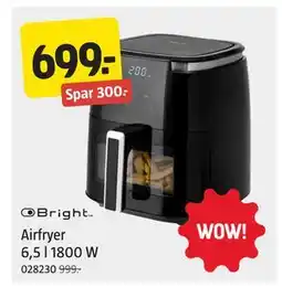 Jula Airfryer 6,5 l 1800 W tilbud