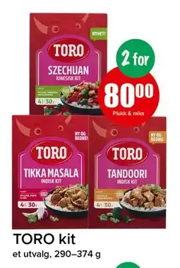 Spar TORO kit tilbud