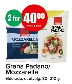 Spar Grana Padano/Mozzarella tilbud