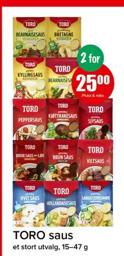 Spar TORO saus tilbud