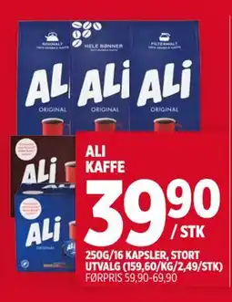 Meny ALI KAFFE tilbud
