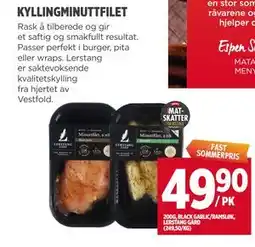 Meny KYLLINGMINUTTFILET tilbud