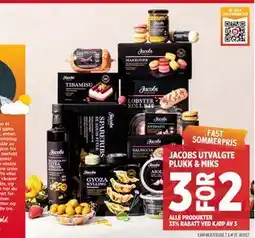 Meny JACOBS UTVALGTE PLUKK & MIKS tilbud